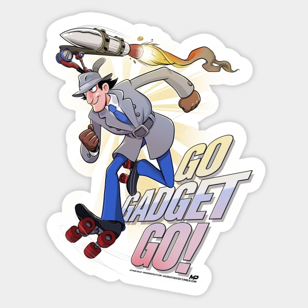 Go Gadget Go Sticker by markpaulik